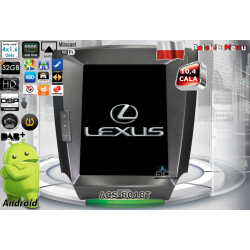 Radio dedykowane Lexus IS II (2005-2012) TESLA STYLE Android 7.1 CPU 4x1.6GHz Ram 2GHz Dysk 32GB GPS Ekran HD MultiTouch OBD2 DVR DVBT BT Kam